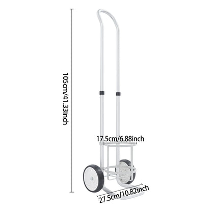 Oxygen Cylinder Cart Dolly with Adjustable Handle – Portable Oxygen Tank Trolley for Easy Transport