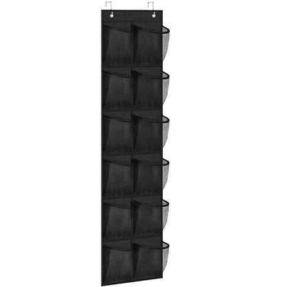 Over The Door Shoe Organizer - 12/14/24/28/35/40 Pocket Large Mesh Hanging Rack for Closet Shoe Storage