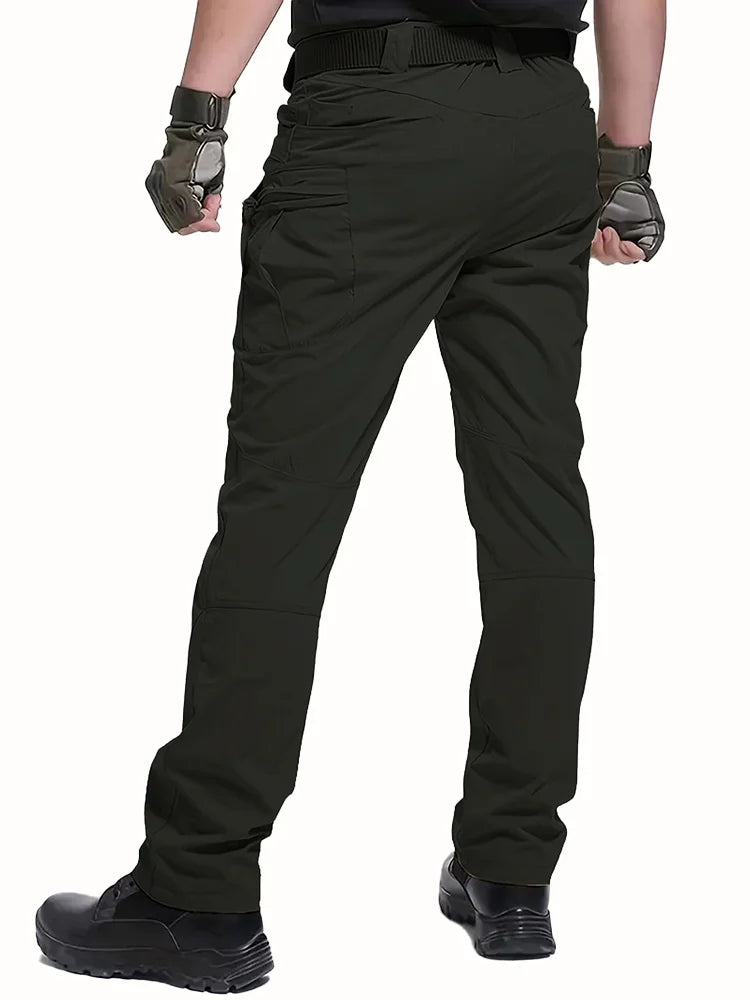 Men's Outdoor Tactical Pants — Multi-Pocket, Water-Repellent, Wear-Resistant Hiking & Sweatpants