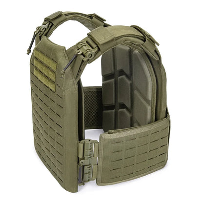 2-Pack Tactical Vest Pad Inserts: Removable Molded Cushions for Paintball Game & Plate Carrier Vests - 25x30cm