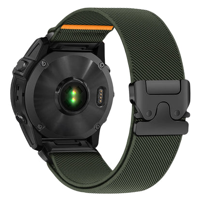 22mm QuickFit Nylon Strap for Garmin Fenix 8 7 6 5 Series, Venu 3, Tactix 7 – Parachute Style Replacement Watch Band 47mm
