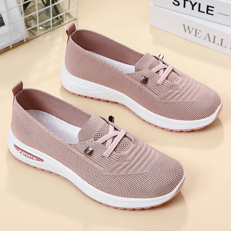 Women’s 2025 Breathable Mesh Casual Sneakers – Chunky Sole Lightweight Fashion Shoes with Free Shipping