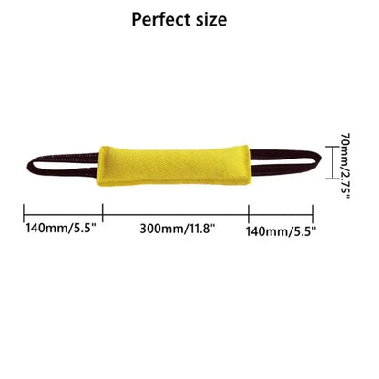 Durable Dog Bite Stick – Non Slip, Wear Resistant Tug Toy for Pet Training, Creative Flax Sleeve