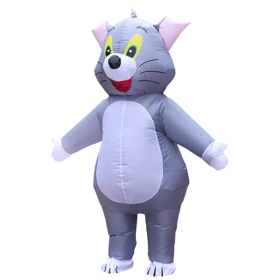 Cat and Mouse Inflatable Costume - Funny Adult Full Body Cosplay Party Outfit