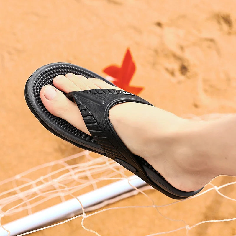 New Summer Fashion Men’s Light Slippers – Casual, Breathable Indoor & Outdoor Footwea