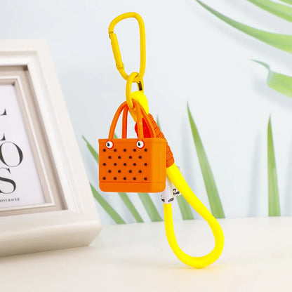 Fashion Beach Bag Keychain Pendant – Women's Bogg Bag Charm, Simulation Design, Wallet Accessories for Keys