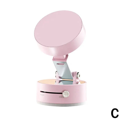 Vacuum Magnetic Suction Cup Stand | Double-Sided Swivel Holder for Mobile Phones | Universal Folding Phone Mount