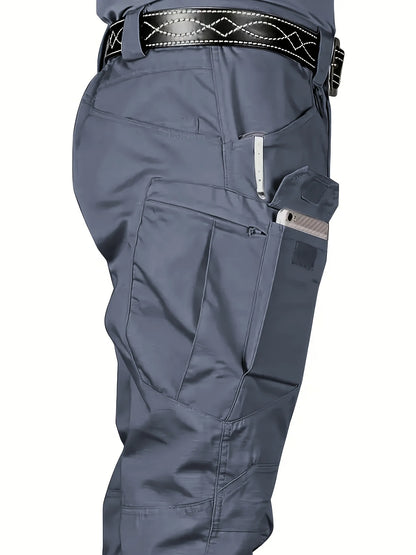 Men’s Tactical Cargo Pants 6XL – Waterproof Multi-Pocket Outdoor Hiking & Fishing Casual Sports Trousers Plus Size Fit
