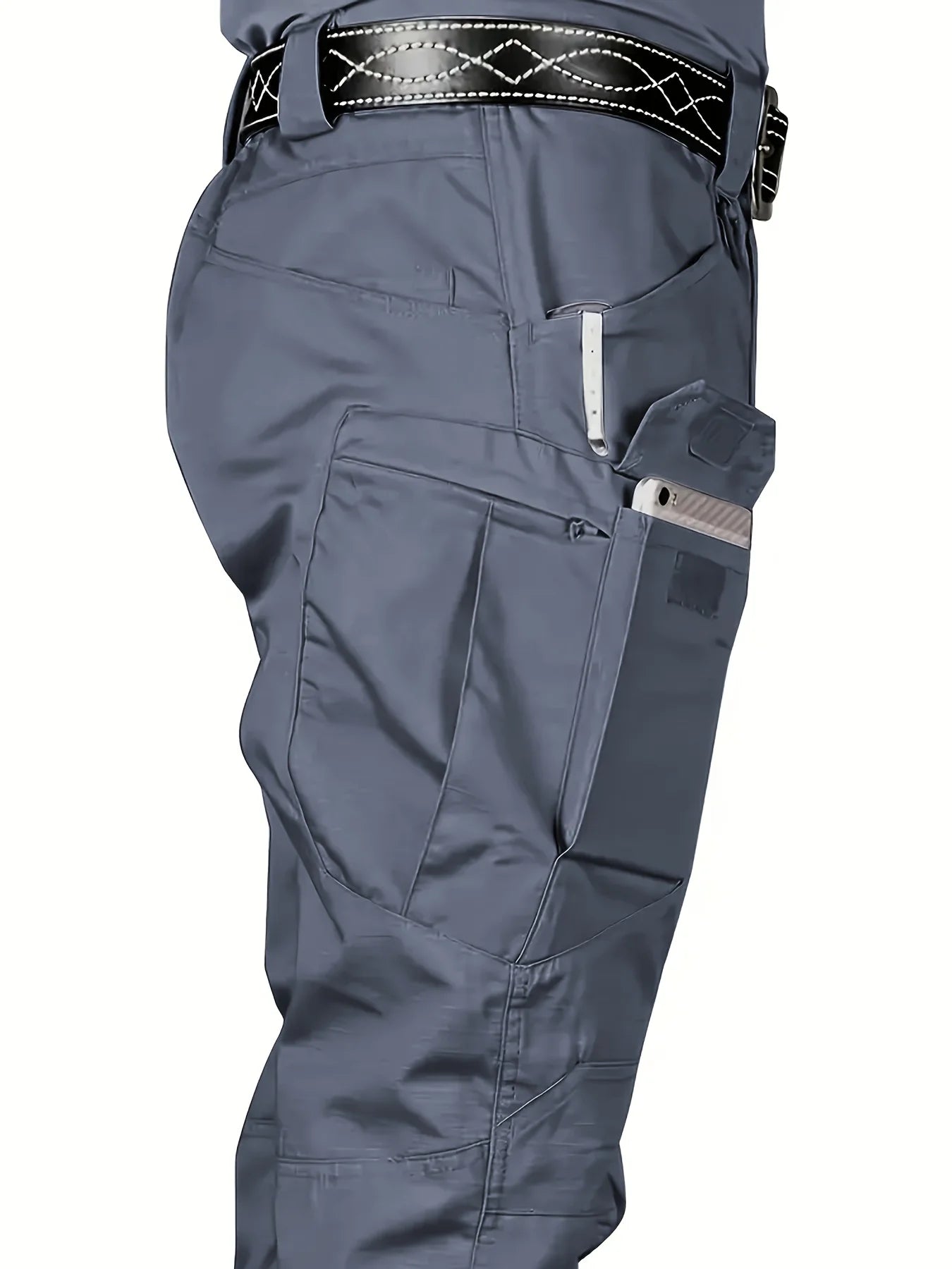 Men's Tactical Cargo Pants - 6XL Plus Size Waterproof Multi-Pocket Outdoor Hiking & Fishing Trousers