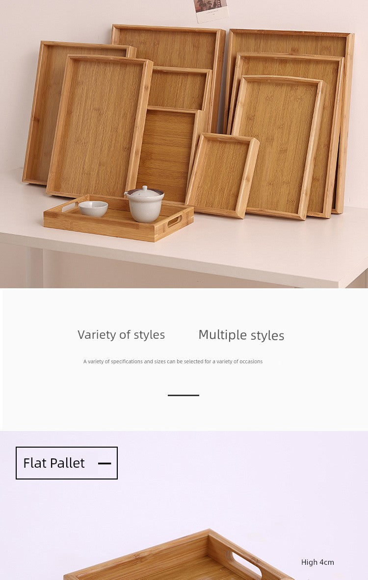 Rectangular Bamboo Tray – Household, Restaurant & Hotel Satchel Serving Tray