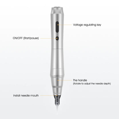 New Wireless Rotary Tattoo Machine – German Motor Pen with 1200mAh Battery, Fast Charge & 3.5mm Stroke