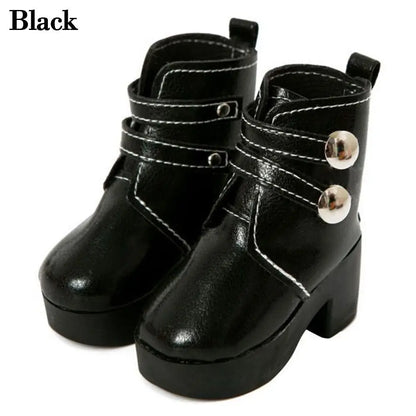 BJD Doll Accessories 60cm – 1/3 Scale 7.5cm High Heel Boots & Sandals for Girl Dolls, Dress-Up Playhouse Toy Shoes