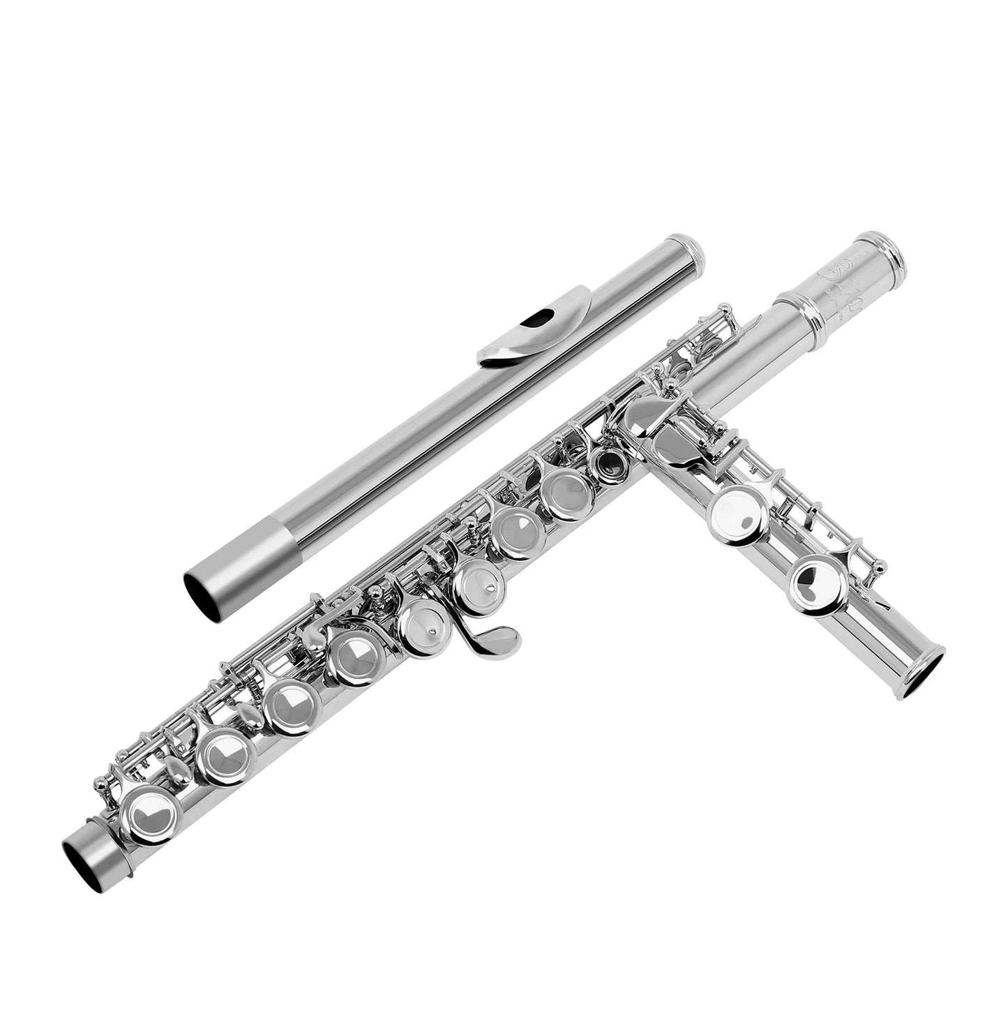 SLADE 16 Closed/Opened Hole C Key Professional Transverse Flute – Concert Musical Instrument with Box, Cleaning Cloth, Stick & Gloves