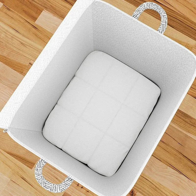 Large Capacity Household Storage Bag – Non-Woven Closet Organizer for Quilts, Clothing & Toys