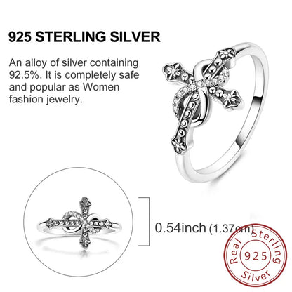 925 Sterling Silver Rings - Bow, Heart, Sun, Moon & Star Zircon Jewelry for Women, Birthday & Anniversary Gift