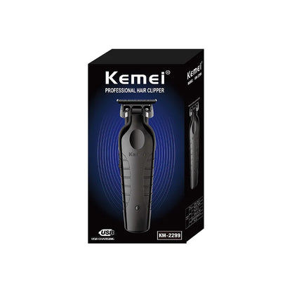Kemei 2299 Professional Electric Hair Trimmer - Cordless Beard & Hair Clipper for Men, Rechargeable, 0mm Cutting Machine