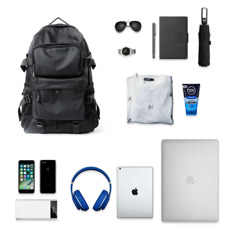 Best-Selling Casual Street Style Male Backpack | Large Capacity 17-Inch Laptop Travel Backpack | Ideal for University and College