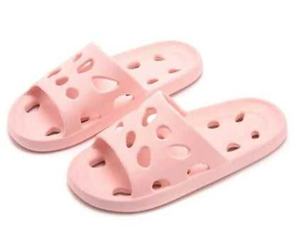 Summer EVA Leaky Slippers - Non-Slip Bathroom Beach Sandals for Men Women Indoor Outdoor