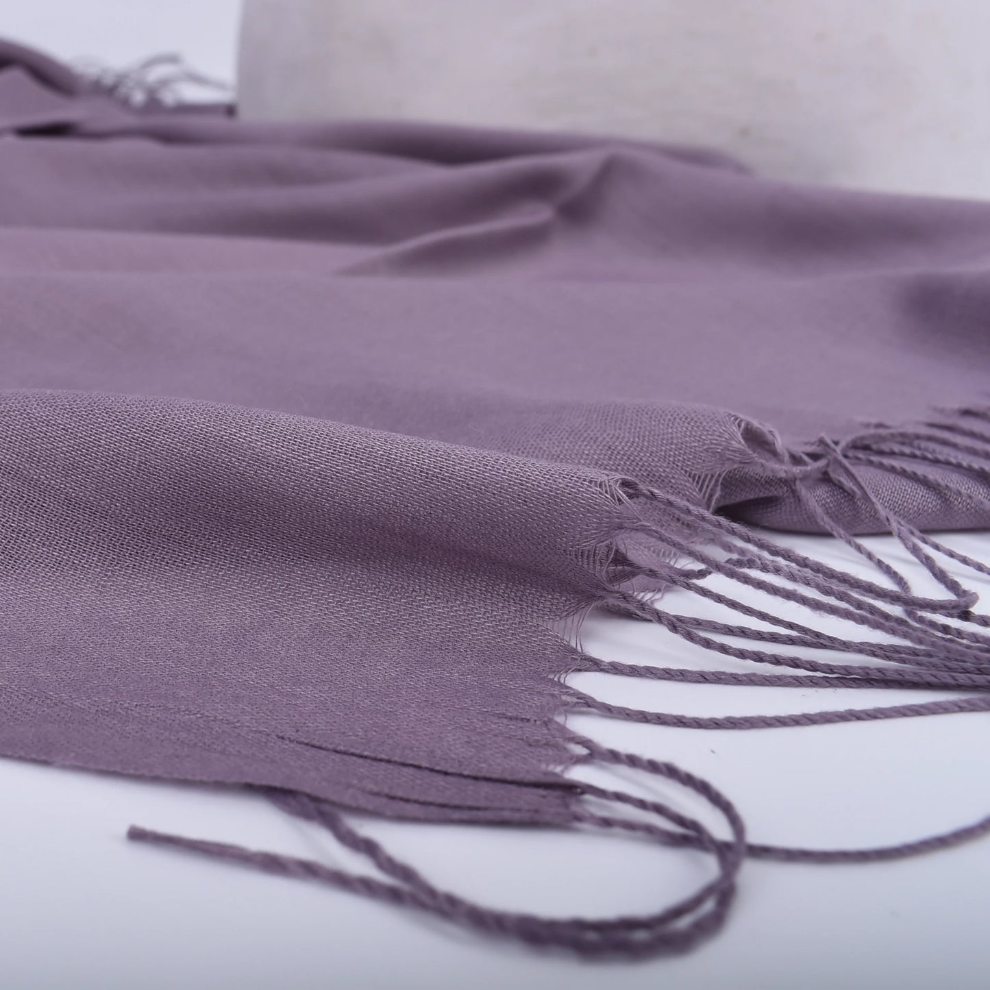 Leather Powder Solid Color Scarves for Men and Women - Autumn and Winter 120g Single Color Headband Shawl