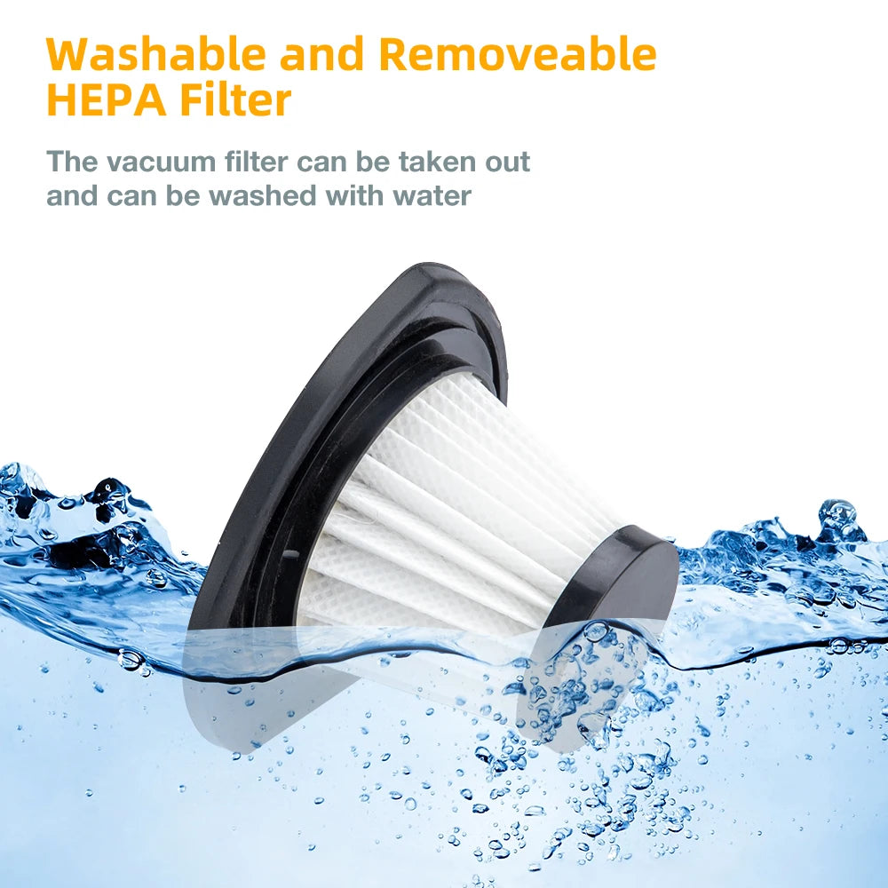 Wireless Handheld Vacuum Cleaner – Powerful Cyclone Suction, Rechargeable Quick-Charge for Car, Home & Pet Hair