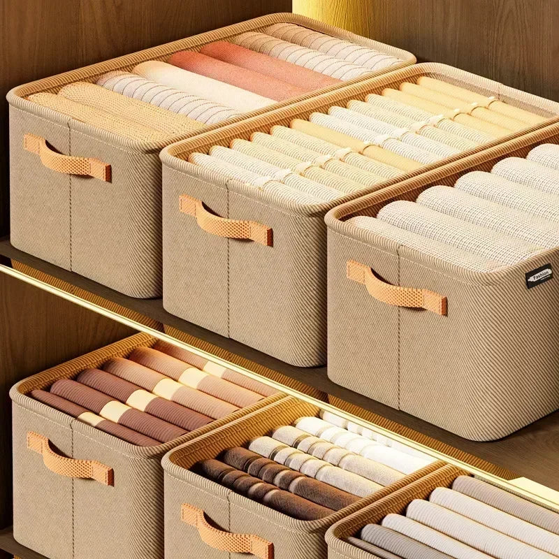 Thick Clothes Organizer Storage Box — Drawer Cabinet for Pants, Sweaters, Jeans, and Wardrobe Clothes