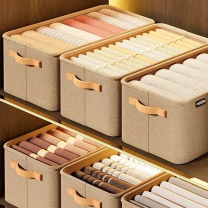Thick Clothes Organizer Storage Box — Drawer Cabinet for Pants, Sweaters, Jeans, and Wardrobe Clothes