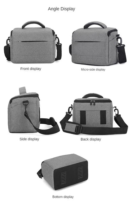 DSLR Camera Shoulder Bag – Portable Nylon Handbag for Sony, Nikon, Canon, Panasonic Equipment, Crossbody Style