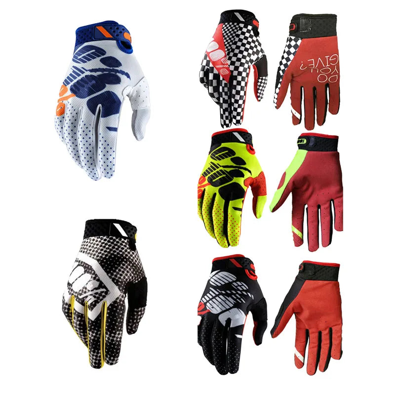 Touch Screen Cycling Gloves - Full Finger Mountain Bike BMX Motocross Off Road Motorcycle Riding Gloves