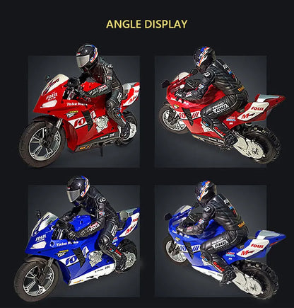 1/6 Scale RC Electric Racing Motorcycle – High-Speed 4CH Remote Control Drift Car Toy for Boys