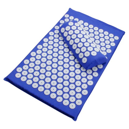 62*38cm Massage Mat Acupressure Cushion - Relieve Back and Body Pain with Spike Mat Acupuncture - Yoga Mat/Pillow Massager
