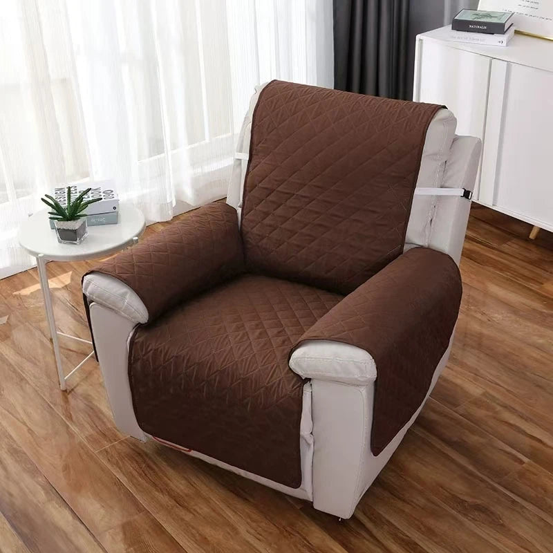Solid Color Recliner Sofa Cover – Anti-Slip Pet & Kid Proof Chair Slipcover Furniture Protector for Armchair & Recliner Anti-Wear Use