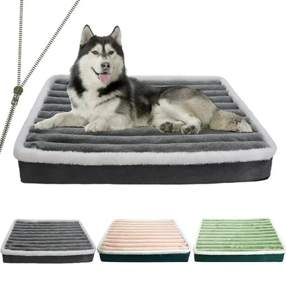 Removable Dog Bed Mat with Zipper - Washable Pet Mattress for Dog Sleeping, Pet Pad Cushion for Small to Medium Pets