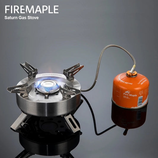 Fire Maple Saturn Split Gas Burner – Foldable Double-Preheater Outdoor Camping Stove 4400W–11000W High Power