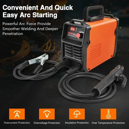 Portable MMA 300 Electric Welding Machine – 220V Adjustable Current Compact ARC Welder for Metal Work