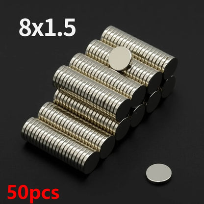 N35 Neodymium Round Magnets - Super Strong Permanent Fridge Magnets for DIY Crafts and Projects