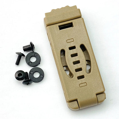 KYDEX Scabbard Waist Clip Knife Sheath - Utility EDC Holster with Belt Buckle for Camping & Mag Pouches