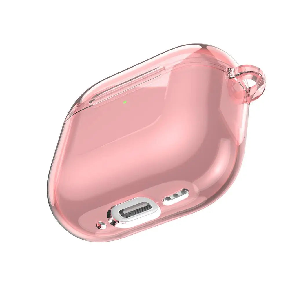 Translucent Protective Sleeve Case for AirPods 4 — Premium Drop-Proof Cover with Carabiner for AirPods 4th Generation