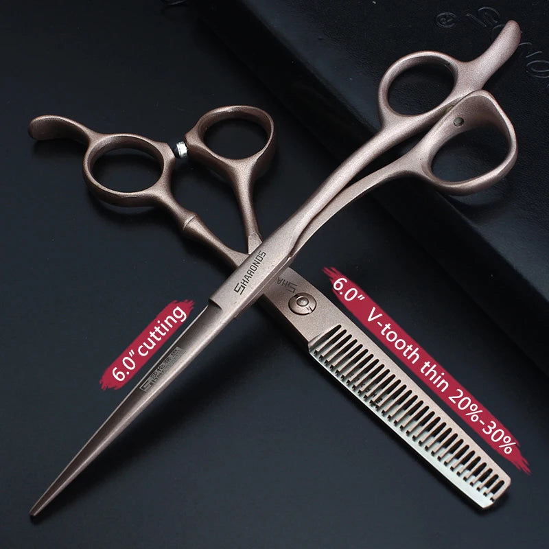 SHARONDS Professional Hairdressing Scissors – 440C Japanese Steel Barber Shears for Salon & Home Use