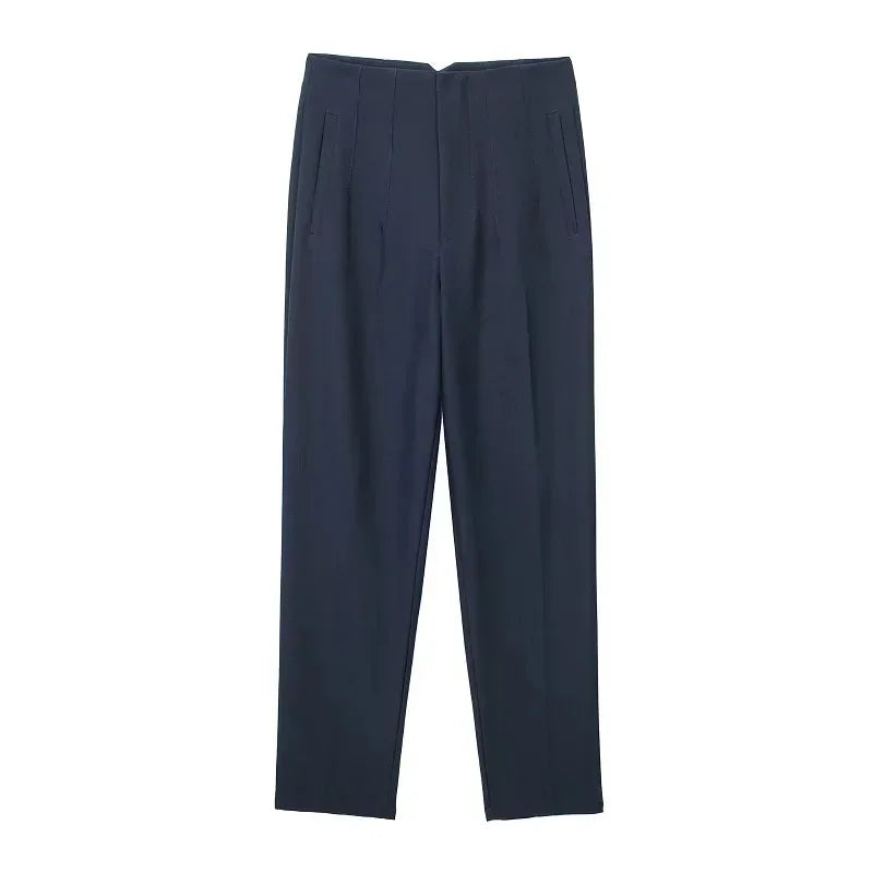 Women High Waist Office Pants - Fashion Formal Pencil Trousers for Workwear Business & Casual Outfits