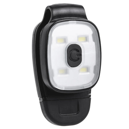 USB Rechargeable LED Clip Flashlight - 3 Mode Safety Running Light for Walking, Fishing & Outdoor Use
