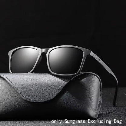 2024 New Men’s Business Polarized Square Frame Sunglasses – Fashion Outdoor Fishing & Driving Eyewear