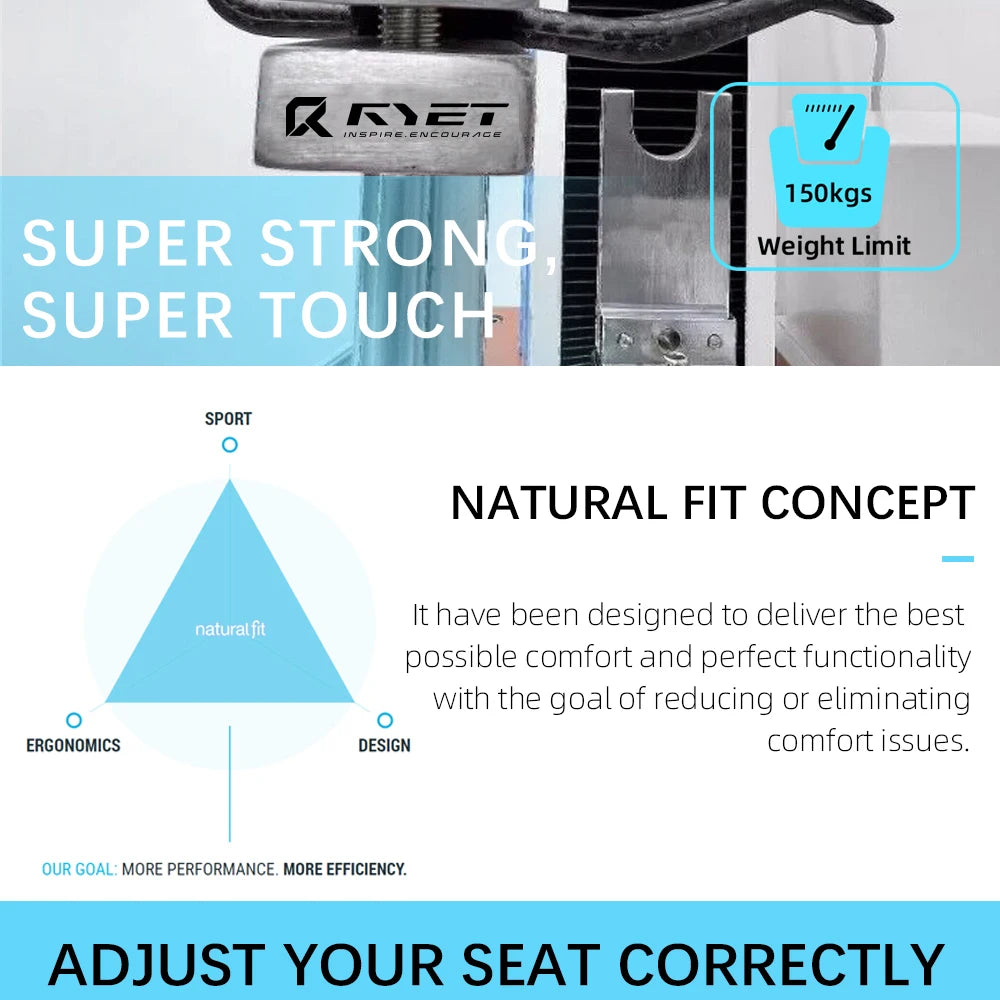 RYET Ultra Full Carbon 3D Printed Bike Saddle — 145mm Lightweight MTB Seat with High Modulus Carbon Fiber Base