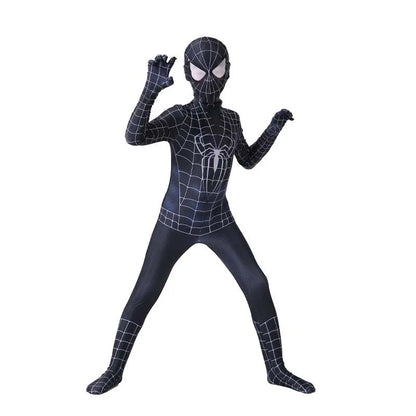 Kids Spiderman Costume – Miles Morales Superhero 3D Zentai Bodysuit Jumpsuit for Boys & Girls, Halloween Cosplay Outfit