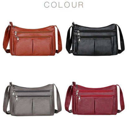 Women’s Korean Shoulder Bag - Luxury Style Soft Leather Versatile Crossbody Handbag