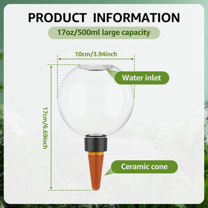 2/4Pcs 500ML Automatic Drip Irrigation System – Self-Watering Bulbs for Garden & Flower Plants