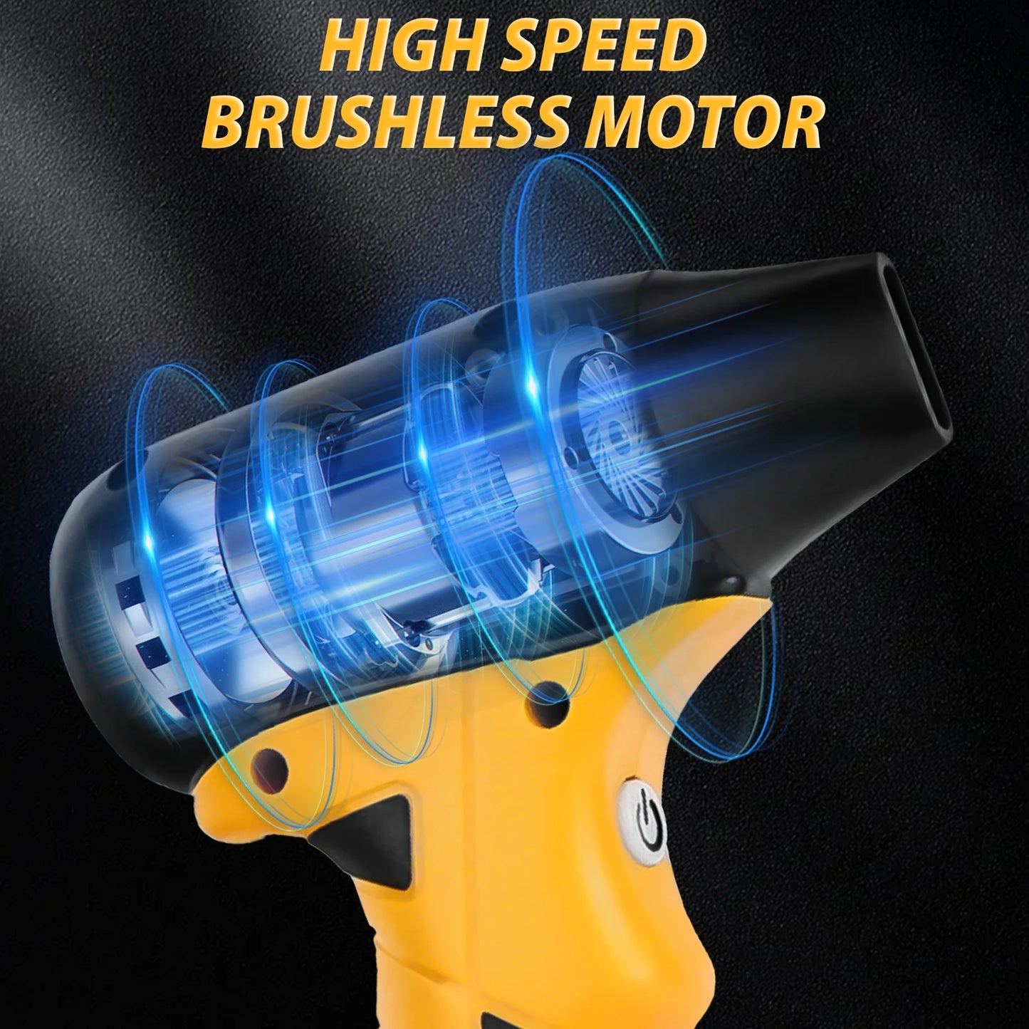 Brushless Jet Blower for Dewalt 20V Battery – 130,000 RPM Portable Electric Air Duster with 4-Speed Turbo Fan (No Battery)
