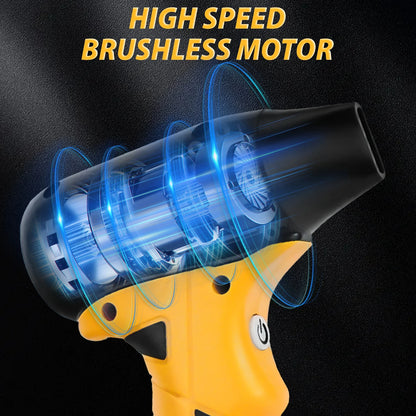 Brushless Jet Blower for Dewalt 20V Battery – 130,000 RPM Portable Electric Air Duster with 4-Speed Turbo Fan (No Battery)