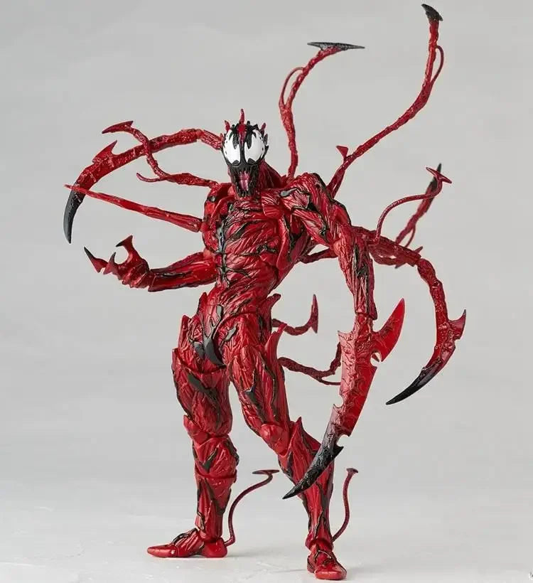 AMAZING YAMAGUCHI Carnage Venom Action Figure — KAIYODO Spider-Man Legends Movable Model Toy Gift for Kids and Collectors