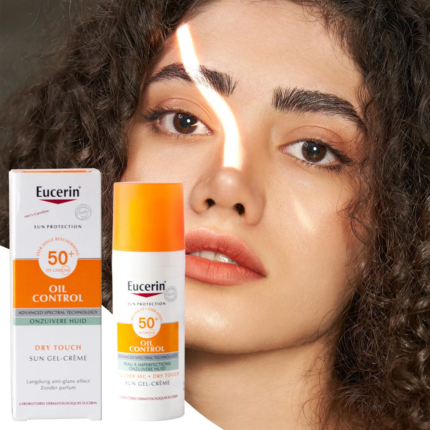 Eucerin Sun Age Defense SPF 50 Face Sunscreen Lotion – Hypoallergenic & Fragrance-Free with Hyaluronic Acid, 50ml