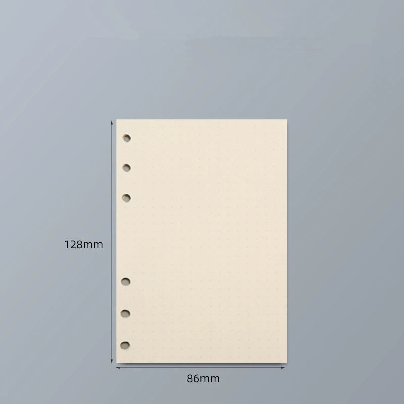 45 Sheets A5 A6 A7 Loose Leaf Notebook Refill – Spiral Binder Pages, Lined, Blank & Grid Craft Paper Stationery